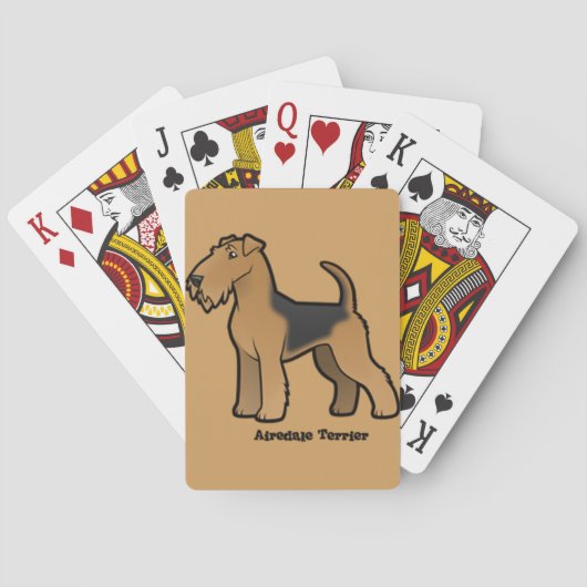 Jeu De Cartes airedale terrier (dos)