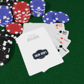 Jeu De Cartes Ajouter le logo de l'entreprise et l'adresse de re