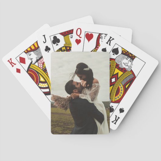 Jeu De Cartes Ajouter votre propre Modèle photo mariage personna (dos)