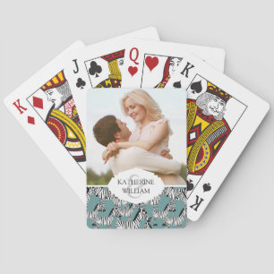 Jeu De Cartes Ajoutez votre motif nommé de zèbre de