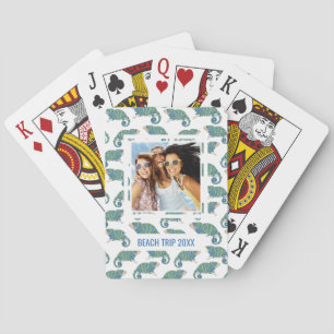 Jeu De Cartes Ajoutez votre nom   Motif Caméléon
