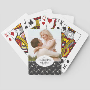 Jeu De Cartes Ajoutez votre nom Motif de voilier doodle