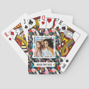 Jeu De Cartes Ajoutez votre nom Oiseaux exotiques