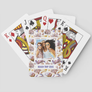 Jeu De Cartes Ajoutez votre nom   Watercolor Motif Sea Life