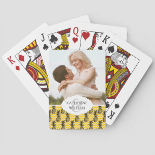 Jeu De Cartes Ajoutez votre nom Zigzags ananas