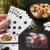 Jeu De Cartes Akita avec Noël du Père Noël (In Situ)