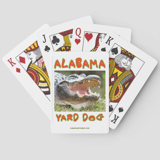 JEU DE CARTES ALABAMA YARD CHIEN (dos)