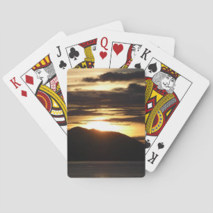 Jeu De Cartes Alaskan Sunset III Belle photographie de l'Alaska