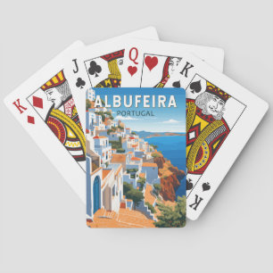 Jeu De Cartes Albufeira Portugal Travel Art Vintage