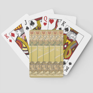 Jeu De Cartes Alfonse Mucha Coquelicots Papier Peint Floral Art
