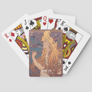 Jeu De Cartes Alfonse Mucha Job Art Nouveau femme