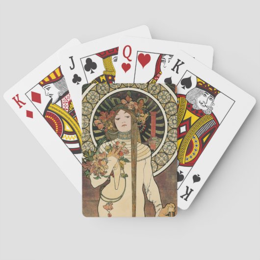 Jeu De Cartes Alfonse Mucha Trappistine Nouveau (dos)