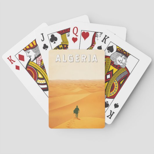 Jeu De Cartes Algérie Travel Art Vintage (dos)