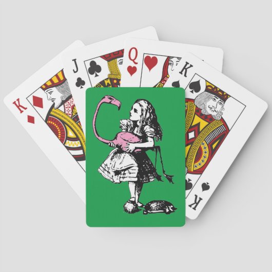 Jeu De Cartes Alice au pays des merveilles - Alice Jouer au Croq (dos)