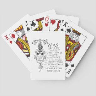 Jeu De Cartes Alice Au Pays Des Merveilles Jabberwocky Poem Joue
