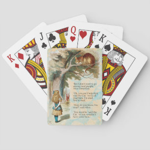 Jeu De Cartes Alice Aventures au Pays des Merveilles Chat de Che