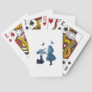 Jeu De Cartes Alice en silhouette du pays des merveilles