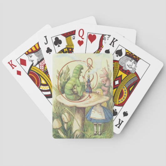Jeu De Cartes Alice rencontre la Caterpillar (dos)