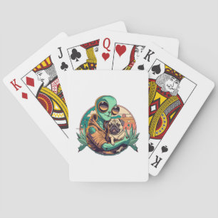 Jeu De Cartes Alien et Pug