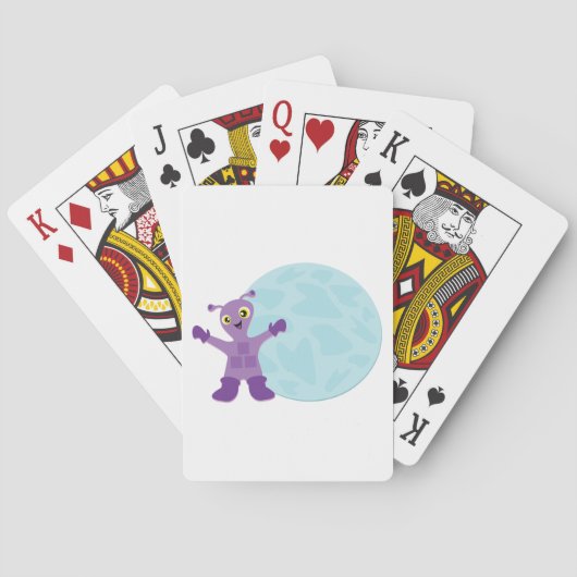 Jeu De Cartes Alien pourpre (dos)