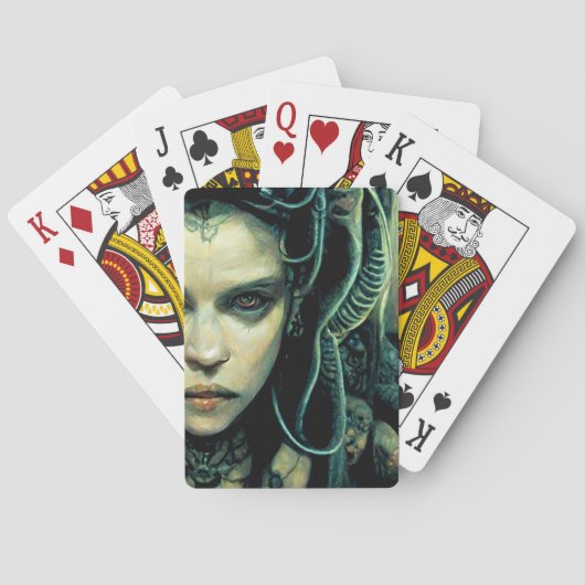 Jeu De Cartes Alien Tech Girl Science Fiction (dos)