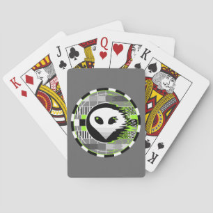 Jeu De Cartes Alien TV Round lecture de cartes gris
