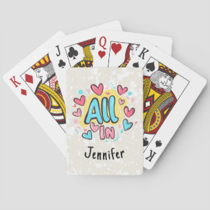 Jeu De Cartes "All In" Personnalisé Style Graffiti