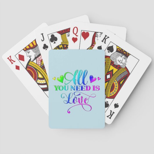 Jeu De Cartes All You Need Is Love Inspirational (dos)