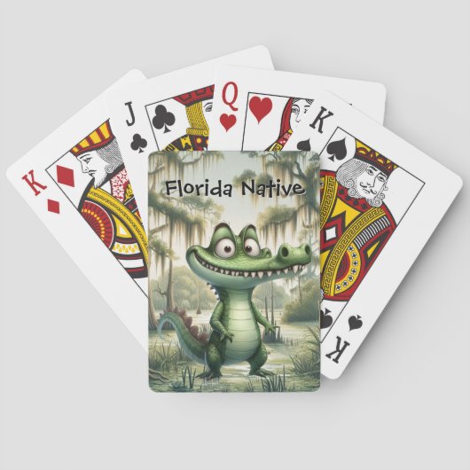 Jeu De Cartes Alligator dans le marais (dos)