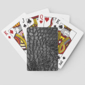 Jeu De Cartes Alligator noir Faux cuir (dos)