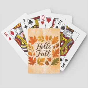 Jeu De Cartes Allo Feuilles et glaces automnales
