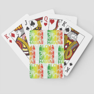 Jeu De Cartes Aloha Hawaii Rétro été Floral