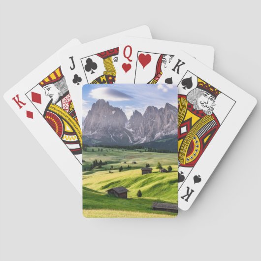 Jeu De Cartes Alpes de dolomite de Seiser Alm |, Italie (dos)