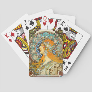 Jeu De Cartes Alphonse Mucha Art Nouveau Zodiac
