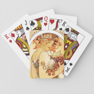 Jeu De Cartes Alphonse Mucha "Fruit" Playing Cards