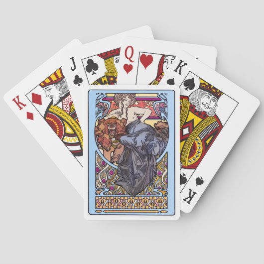 Jeu De Cartes Alphonse Mucha Jouer aux cartes (dos)