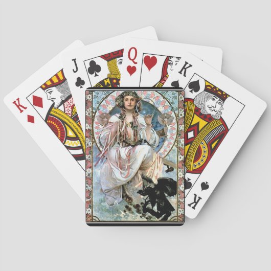 Jeu De Cartes Alphonse Mucha Jouer aux cartes (dos)