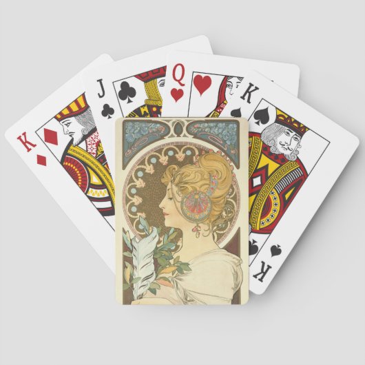 Jeu De Cartes Alphonse Mucha Peinture (dos)