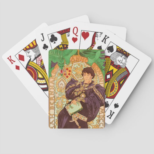 Jeu De Cartes Alphonse Mucha Prince et Dragon (dos)