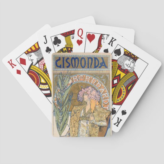 Jeu De Cartes Alphonse Mucha - Sarah Bernhard Peinture (dos)