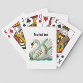 Jeu De Cartes Amants du cygne Art Déco personnalisables (dos)
