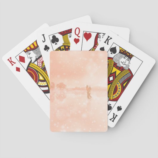 Jeu De Cartes Amants sur un étang gelé (dos)