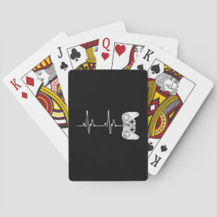 Jeu De Cartes Amateur de jeux vidéo Gamer Heartbeat