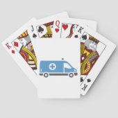 Jeu De Cartes Ambulance bleu gris (dos)