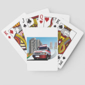 Jeu De Cartes Ambulance d'urgence dans Cityscape Secourt Médical (dos)