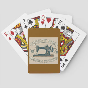 Jeu De Cartes Âme Vintage Couture Moderne Broderie