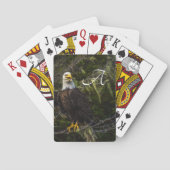 Jeu De Cartes American Bald Eagle Monogram Faune patriotique (dos)