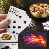 Jeu De Cartes American Flag Bicycle® Poker Playing Cards. (In Situ)