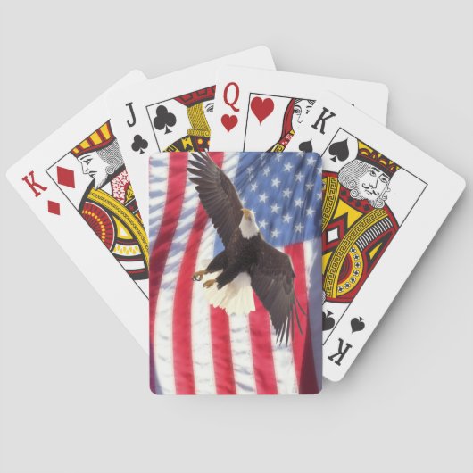 Jeu De Cartes American Flag et Eagle Playing Cards (dos)