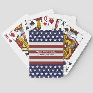Jeu De Cartes American USA Flag Patriotique Juillet 4